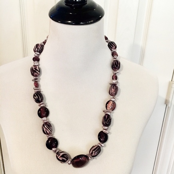 Handmade Jewelry - Purple Quartz Necklace Toogle 12”